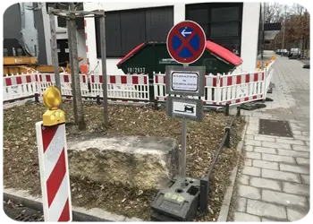 Beschilderung für Baustellenbelieferung in München Milbertshofen