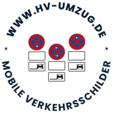Halteverbot für einen Umzug in München.